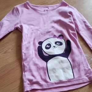 Long sleeve panda shirt